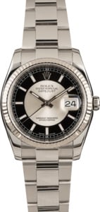 Pre-Owned Rolex Datejust 116234 Tuxedo Dial Watch