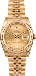 Rolex Datejust 116238 Yellow Gold Jubilee w/ Stickers