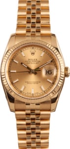 Pre-Owned Rolex Datejust 116238 18k Yellow Gold