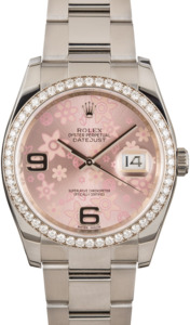 Rolex Datejust 116244 Pink Floral Dial