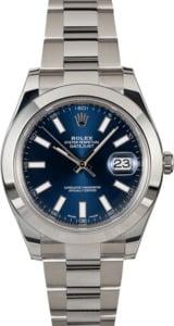 Rolex Datejust 116300 Blue Dial Steel Oyster
