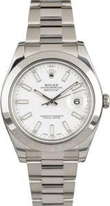 Pre-Owned Rolex Datejust II Ref 116300 White Dial