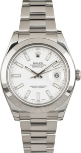 Pre-Owned Rolex Datejust II Ref 116300 White Dial