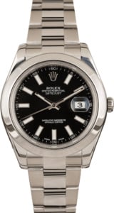 Used Rolex Datejust 116300 Black Dial 41MM