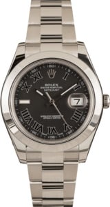 Men's Rolex Datejust II 116300 Black Dial