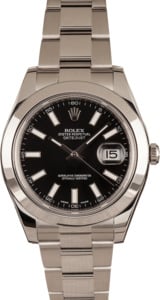 Pre-Owned Rolex Datejust 116300 Luminous Index Markers