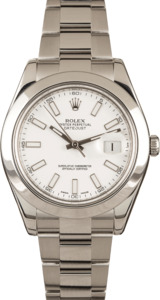 Rolex Datejust II White Dial 116300