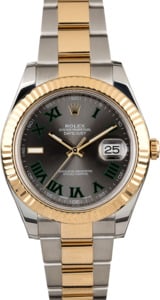 Certified Rolex Datejust 116333 Slate Roman Dial