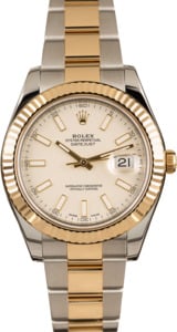 Used Rolex Datejust II Two Tone Ivory Dial 116333