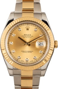 Pre-Owned Rolex Datejust 116333 Champagne Diamond Dial