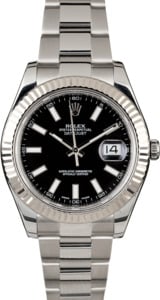 Men's Rolex Datejust 116334 Black Dial