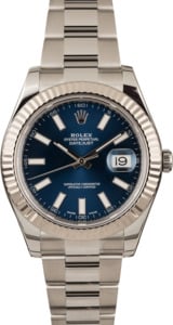 Used Rolex Datejust II Ref 116334 Blue Luminous Dial
