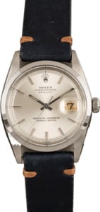 Vintage Rolex Datejust 1600 Silver 'Pie Pan' Index Dial