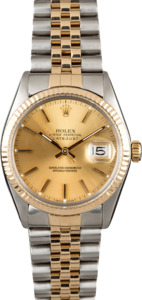 PreOwned Rolex Datejust 16013 Two Tone Jubilee
