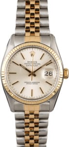 Used Rolex Datejust 16013 Silver Dial