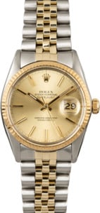 Rolex Datejust 16013 Two Tone with Champagne Dial