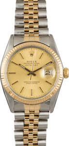 Pre Owned Rolex Datejust 16013 Champagne Index Dial