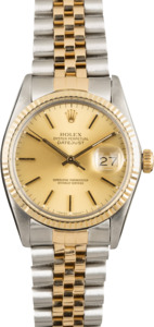 Used Rolex Datejust 16013 Champagne Dial