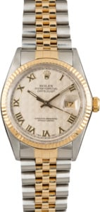 Rolex Datejust 16013 Ivory Pyramid Dial
