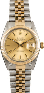 Pre-Owned Rolex Datejust 16013 Two Tone Jubilee Band