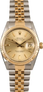 Pre-Owned Rolex Champagne Dial Datejust 16013