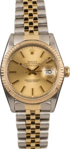 Pre-Owned Rolex Datejust 16013 Champagne Dial Watch