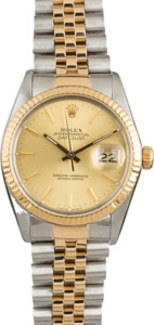 Pre Owned Champagne Dial Rolex Datejust 16013
