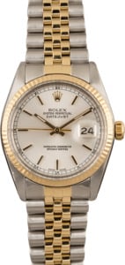 Pre Owned Rolex Datejust 16013 Silver Index