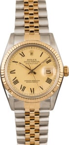 Pre-Owned Rolex Datejust 16013 Champagne Roman Dial T