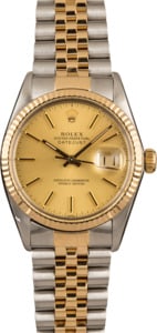 Pre-Owned Rolex 36MM Datejust 16013 Champagne Dial