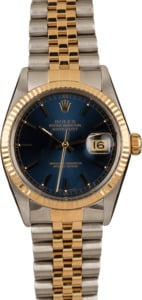 Pre-Owned Rolex 36mm Datejust 16013 Blue Dial
