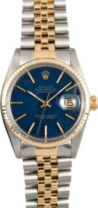 Rolex Datejust 16013 Blue Certified Pre-Owned