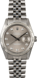 Rolex Datejust 16014 Silver Linen Dial