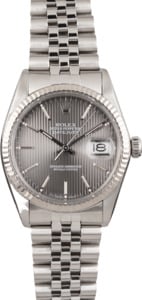 Pre-Owned Rolex Datejust 16014 Dark Rhodium Tapestry