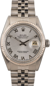 Rolex Datejust 16014 Silver Roman Dial