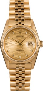 Pre-Owned Rolex Datejust 16018 Chevy Diamond Dial