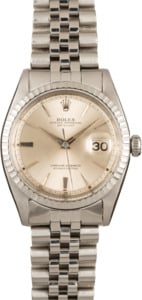 Vintage Rolex Datejust Stainless Steel Fold Over Link 1603 T