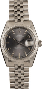 Rolex Steel Datejust 1603 Slate 'Pie Pan' Dial