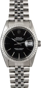 Pre-Owned Men's Rolex Datejust 16030 Black Dial