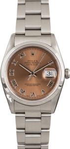 PreOwned Rolex Datejust 16200 Salmon Dial