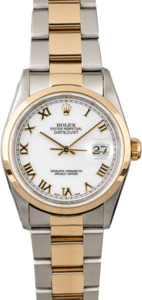 Rolex Datejust 16203 Two Tone with White Dial