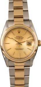 Pre-Owned Rolex Datejust 16203 Champagne Tapestry Dial
