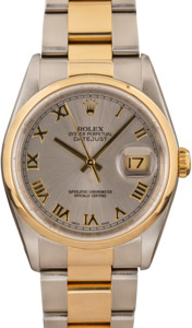 Rolex Datejust 16203 Slate Roman Dial