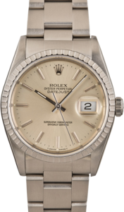 Rolex Datejust 16220 Silver Dial