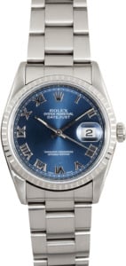 Rolex Datejust 16220 Blue Roman