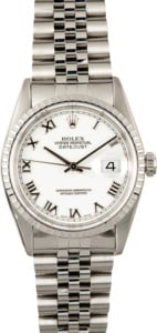 Rolex Datejust 16220 White Certified Pre-Owned