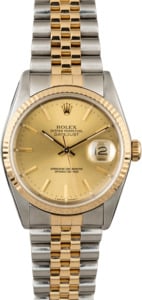Men's Used Rolex Datejust 16233 Two Tone