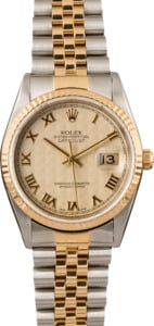 Pre Owned Rolex Datejust 16233 Ivory Pyramid