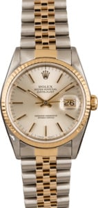 Used Rolex Datejust 16233 Silver Index