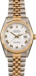 Pre-Owned 36MM Rolex Datejust 16233 Roman Dial